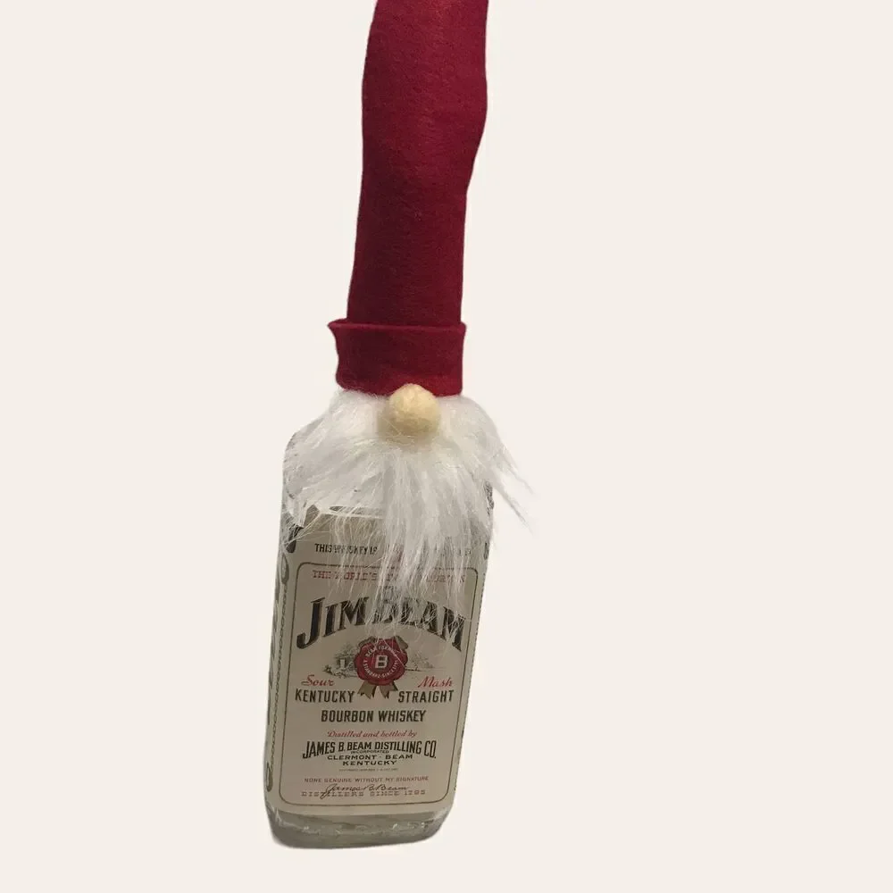 Santa‎ Gnome Bottle Topper Christmas holiday